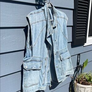 Light Blue Denim Vest